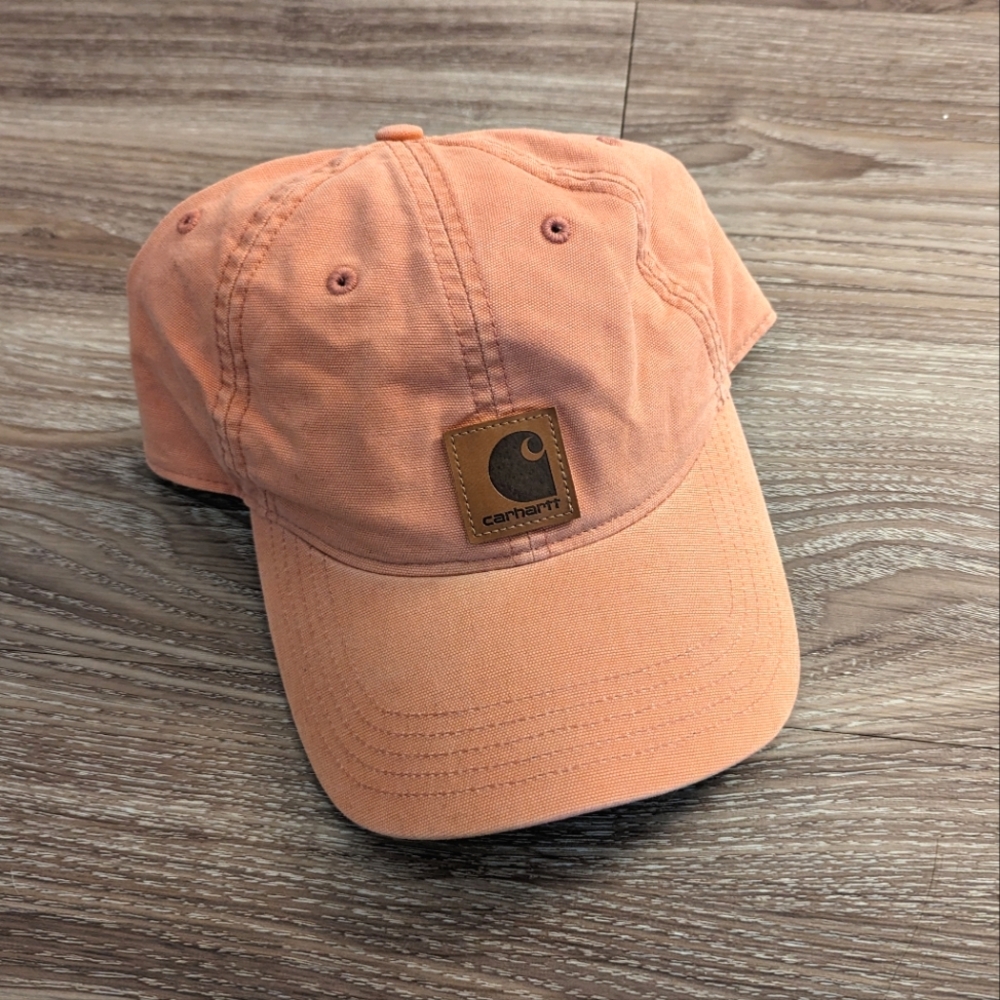 Carhartt duck canvas pink dad snapback hat